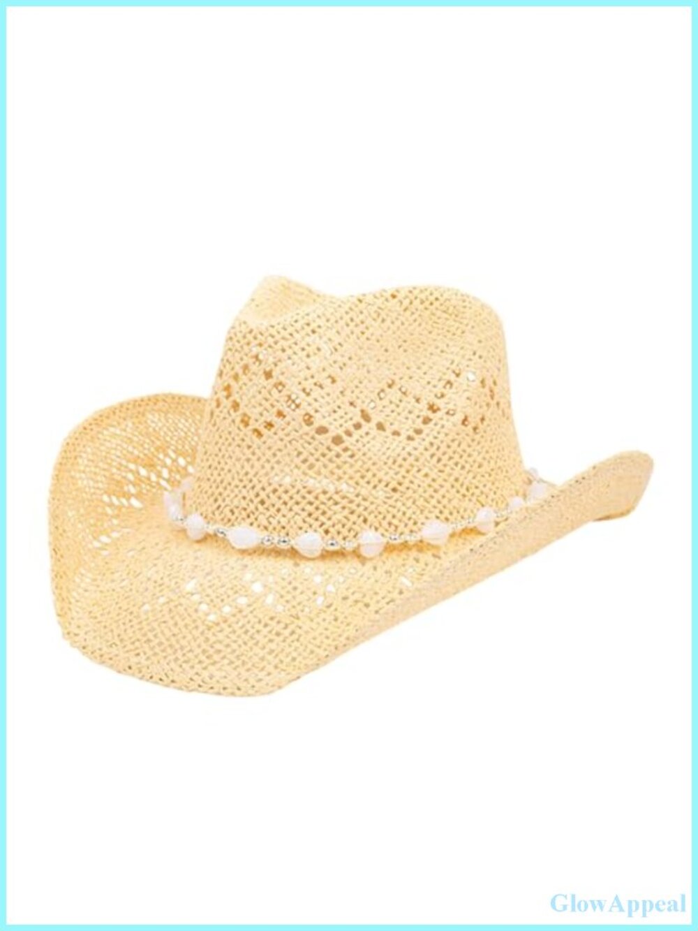 Straw Cowboy Hat Wide Brim Sun Beach Cowgirl Western Summer for Travel Outdoor
